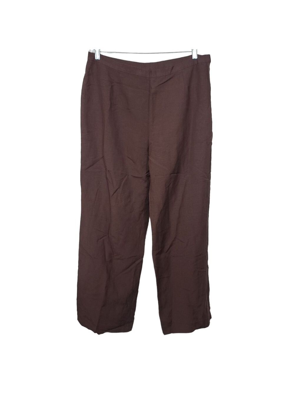 Le Suit Brown Linen Blend Pants 16